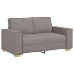 Casa si Gradina - Mobilier - Canapele si coltare - Canapele - Canapea cu 2 locuri, gri taupe, 120 cm, material textil - Infinity.ro