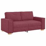 Casa si Gradina - Mobilier - Canapele si coltare - Canapele - Canapea cu 2 locuri, rosu vin, 140 cm, material textil - Infinity.ro