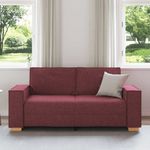 Casa si Gradina - Mobilier - Canapele si coltare - Canapele - Canapea cu 2 locuri, rosu vin, 140 cm, material textil - Infinity.ro