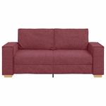 Casa si Gradina - Mobilier - Canapele si coltare - Canapele - Canapea cu 2 locuri, rosu vin, 140 cm, material textil - Infinity.ro