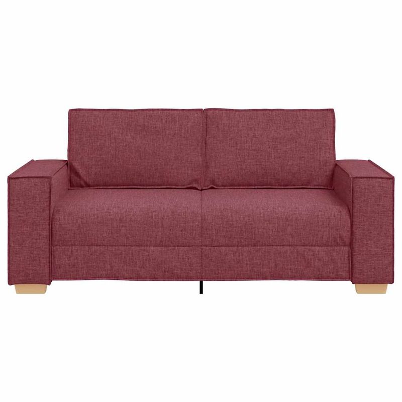 Casa si Gradina - Mobilier - Canapele si coltare - Canapele - Canapea cu 2 locuri, rosu vin, 140 cm, material textil - Infinity.ro
