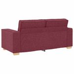 Casa si Gradina - Mobilier - Canapele si coltare - Canapele - Canapea cu 2 locuri, rosu vin, 140 cm, material textil - Infinity.ro