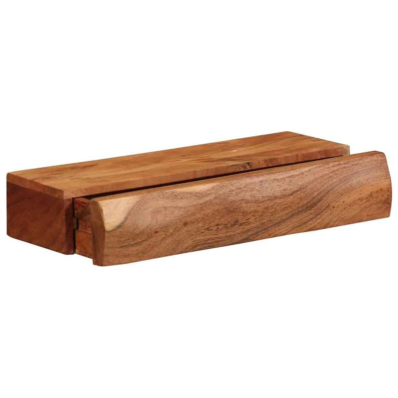 Casa si Gradina - Mobilier - Biblioteci si rafturi - Rafturi - Rafturi de perete 2 buc 40x17x8 cm din lemn masiv de salcam - Infinity.ro