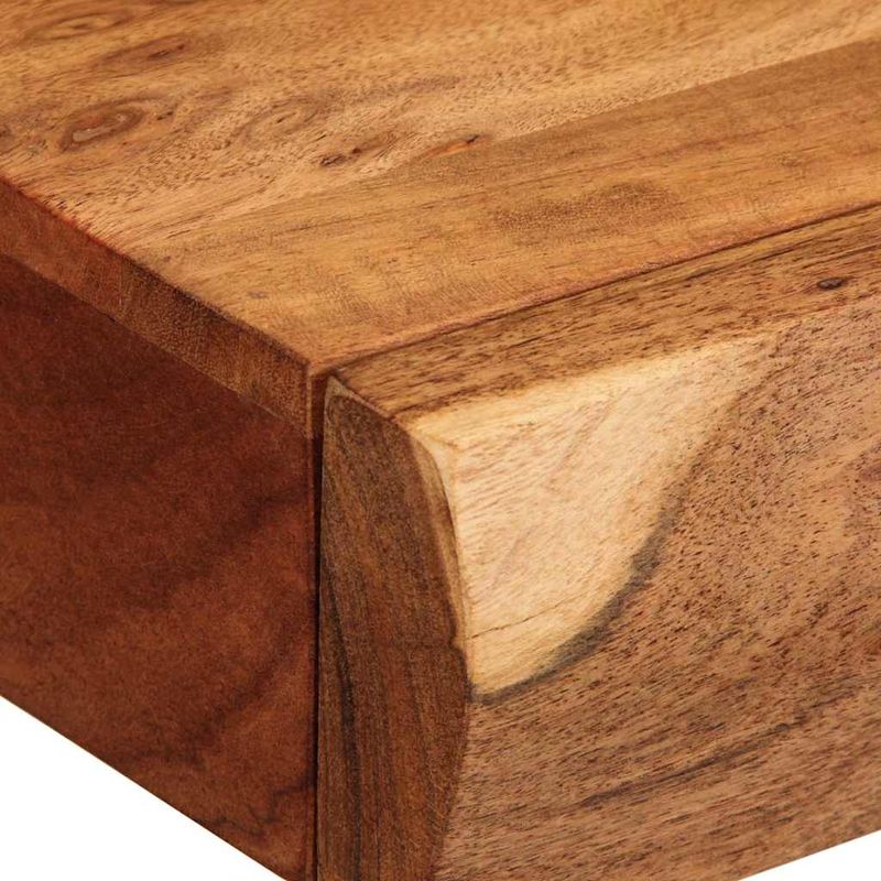 Casa si Gradina - Mobilier - Biblioteci si rafturi - Rafturi - Rafturi de perete 2 buc 40x17x8 cm din lemn masiv de salcam - Infinity.ro