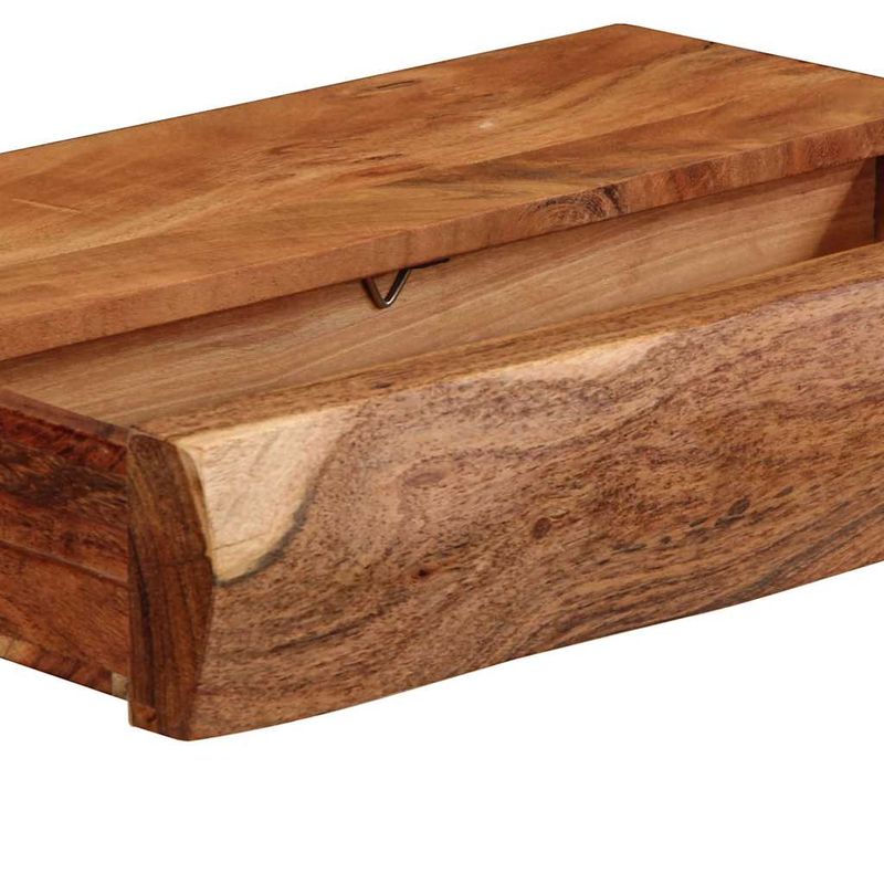 Casa si Gradina - Mobilier - Biblioteci si rafturi - Rafturi - Rafturi de perete 2 buc 40x17x8 cm din lemn masiv de salcam - Infinity.ro