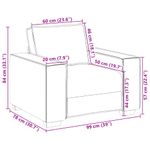 Casa si Gradina - Mobilier - Canapele si coltare - Canapele - Canapea fotoliu crem 60 cm material textil - Infinity.ro