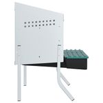 Petshop - Accesorii petshop - Culcusuri si custi - Custi interior si exterior - Cuibar pentru gaini cu 2 compartimente si picioare, otel galvanizat - Infinity.ro