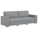 Casa si Gradina - Mobilier - Canapele si coltare - Canapele - Canapea cu 3 locuri, gri deschis, 180 cm, material textil - Infinity.ro