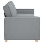 Casa si Gradina - Mobilier - Canapele si coltare - Canapele - Canapea cu 3 locuri, gri deschis, 180 cm, material textil - Infinity.ro