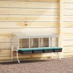 Petshop - Accesorii petshop - Culcusuri si custi - Custi interior si exterior - Cuib pentru gaini cu 4 compartimente si picioare, otel galvanizat - Infinity.ro