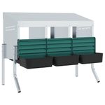 Petshop - Accesorii petshop - Culcusuri si custi - Custi interior si exterior - Cuib pentru gaini cu 4 compartimente si picioare, otel galvanizat - Infinity.ro