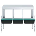 Petshop - Accesorii petshop - Culcusuri si custi - Custi interior si exterior - Cuib pentru gaini cu 4 compartimente si picioare, otel galvanizat - Infinity.ro