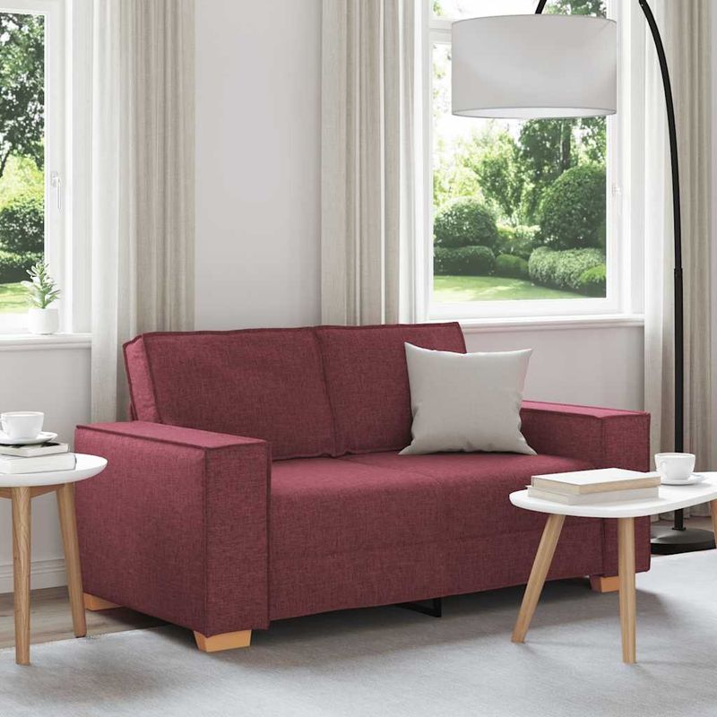 Casa si Gradina - Mobilier - Canapele si coltare - Canapele - Canapea cu 2 locuri, rosu vin, 120 cm, material textil - Infinity.ro
