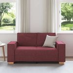 Casa si Gradina - Mobilier - Canapele si coltare - Canapele - Canapea cu 2 locuri, rosu vin, 120 cm, material textil - Infinity.ro