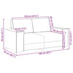 Casa si Gradina - Mobilier - Canapele si coltare - Canapele - Canapea cu 2 locuri, rosu vin, 120 cm, material textil - Infinity.ro