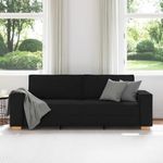 Casa si Gradina - Mobilier - Canapele si coltare - Canapele - Canapea cu 3 locuri, neagra, 180 cm, material textil - Infinity.ro