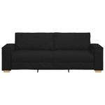 Casa si Gradina - Mobilier - Canapele si coltare - Canapele - Canapea cu 3 locuri, neagra, 180 cm, material textil - Infinity.ro