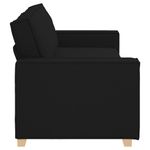 Casa si Gradina - Mobilier - Canapele si coltare - Canapele - Canapea cu 3 locuri, neagra, 180 cm, material textil - Infinity.ro