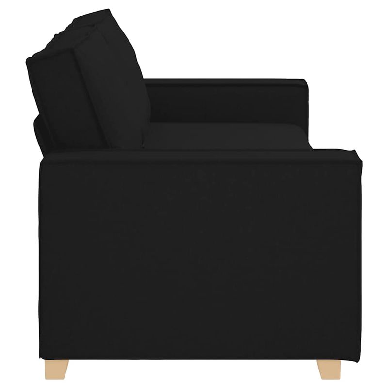 Casa si Gradina - Mobilier - Canapele si coltare - Canapele - Canapea cu 3 locuri, neagra, 180 cm, material textil - Infinity.ro