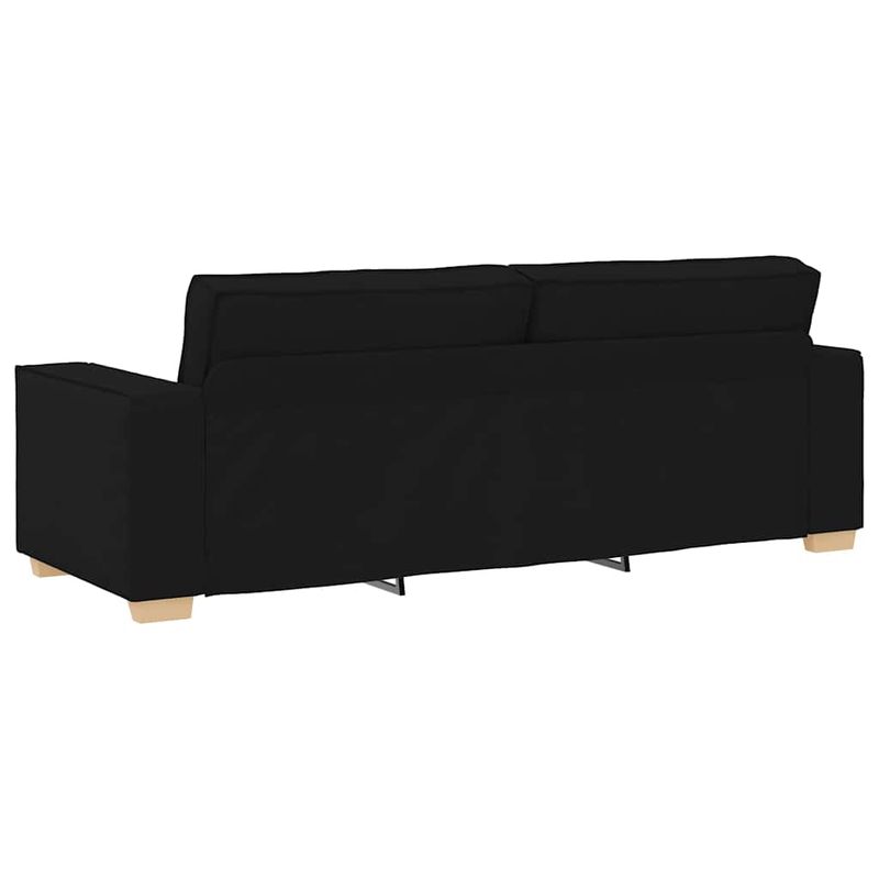 Casa si Gradina - Mobilier - Canapele si coltare - Canapele - Canapea cu 3 locuri, neagra, 180 cm, material textil - Infinity.ro