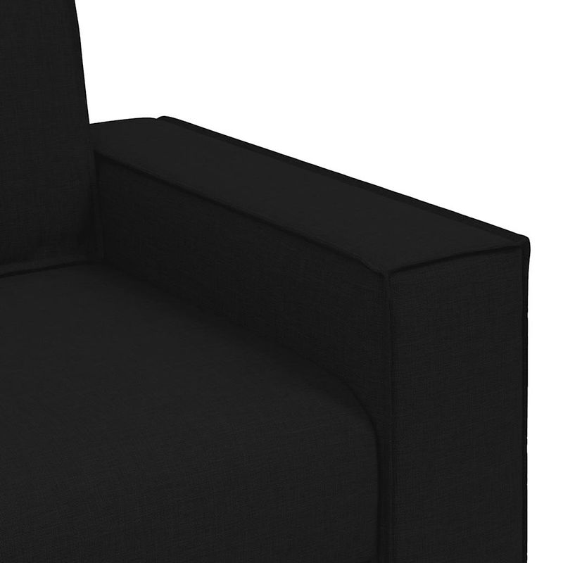 Casa si Gradina - Mobilier - Canapele si coltare - Canapele - Canapea cu 3 locuri, neagra, 180 cm, material textil - Infinity.ro
