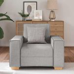 Casa si Gradina - Mobilier - Canapele si coltare - Canapele - Canapea fotoliu gri nor, 60 cm, material textil - Infinity.ro