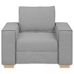 Casa si Gradina - Mobilier - Canapele si coltare - Canapele - Canapea fotoliu gri nor, 60 cm, material textil - Infinity.ro