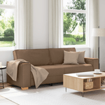 Casa si Gradina - Mobilier - Canapele si coltare - Canapele - Canapea cu 3 locuri, maro, 180 cm, material textil - Infinity.ro