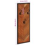 Casa si Gradina - Mobilier - Organizare si depozitare - Cuiere - Rafturi pentru haine 2 buc 35x1x90 cm din lemn masiv de salcam - Infinity.ro