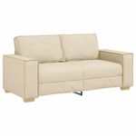 Casa si Gradina - Mobilier - Canapele si coltare - Canapele - Canapea cu 2 locuri, crem, 140 cm, material textil - Infinity.ro