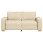 Casa si Gradina - Mobilier - Canapele si coltare - Canapele - Canapea cu 2 locuri, crem, 140 cm, material textil - Infinity.ro