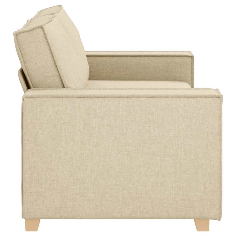 Casa si Gradina - Mobilier - Canapele si coltare - Canapele - Canapea cu 2 locuri, crem, 140 cm, material textil - Infinity.ro