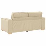 Casa si Gradina - Mobilier - Canapele si coltare - Canapele - Canapea cu 2 locuri, crem, 140 cm, material textil - Infinity.ro
