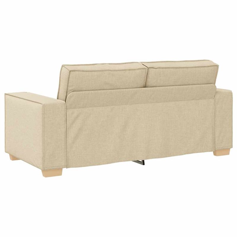 Casa si Gradina - Mobilier - Canapele si coltare - Canapele - Canapea cu 2 locuri, crem, 140 cm, material textil - Infinity.ro