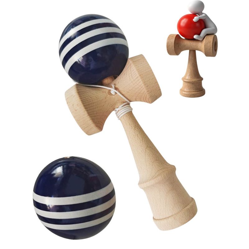 Jucarii, Copii si Bebe - Jucarii si jocuri - Jucarii & jocuri educative - Jucarii interactive - Kendama profesionala, Bila din lemn + Sticker pentru telefon, 89KD - Infinity.ro