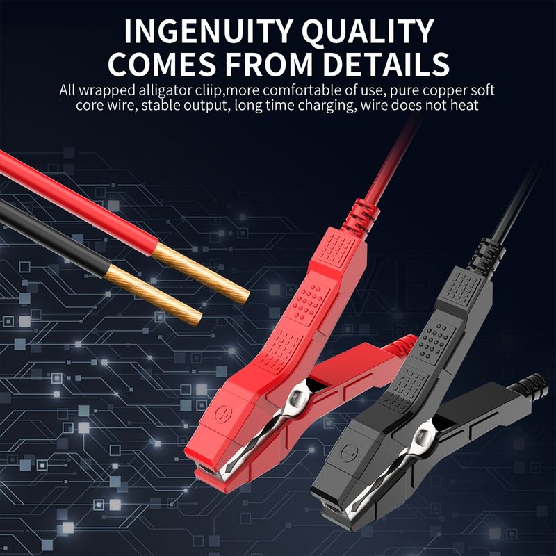 Auto si Moto - Reparatii si depanare - Redresoare - Incarcator Redresor baterii auto-moto inteligent FOXSur FBC122412D, 12V 12A/24V 6A, 7 trepte incarcare, LCD, rosu - Infinity.ro