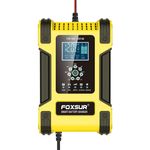 Auto si Moto - Reparatii si depanare - Redresoare - Incarcator Redresor baterii auto-moto inteligent FOXSur FBC122412D, 12V 12A/24V 6A, 7 trepte incarcare, LCD - Infinity.ro