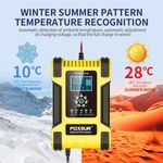 Auto si Moto - Reparatii si depanare - Redresoare - Incarcator Redresor baterii auto-moto inteligent FOXSur FBC122412D, 12V 12A/24V 6A, 7 trepte incarcare, LCD - Infinity.ro
