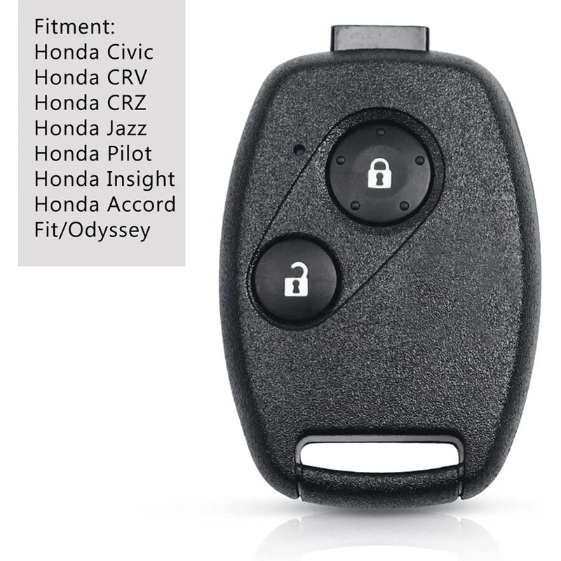 Auto si Moto - Electronice auto - Accesorii electronice auto - Carcasa Cheie Auto Techstar cu 2 Butoane Compatibila Honda Civic, Jazz, CR-V, Accord, Insight, Fit, FR-V, fara lama - Infinity.ro