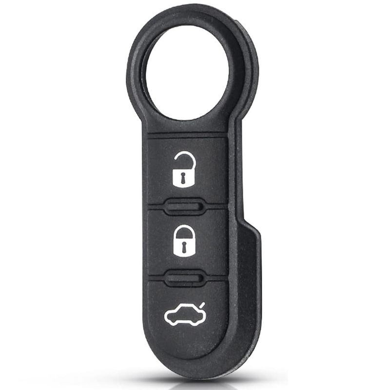 Auto si Moto - Electronice auto - Accesorii electronice auto - Membrana Cauciuc Butoane pentru Cheie Auto 3 butoane – Compatibila Fiat 500, Punto, Ducato, Doblo, Citroen Relay - Infinity.ro