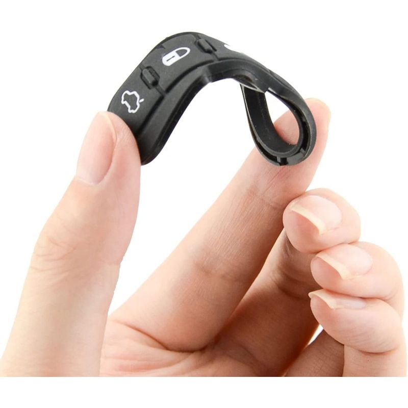 Auto si Moto - Electronice auto - Accesorii electronice auto - Membrana Cauciuc Butoane pentru Cheie Auto 3 butoane – Compatibila Fiat 500, Punto, Ducato, Doblo, Citroen Relay - Infinity.ro