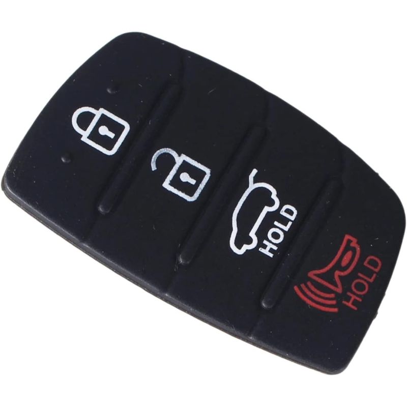 Auto si Moto - Electronice auto - Accesorii electronice auto - Membrana Cauciuc Butoane Cheie Auto 4 Butoane Compatibila Hyundai Tucson, Santa Fe, ix45, Sonata, i40 – Pad Inlocuire - Infinity.ro