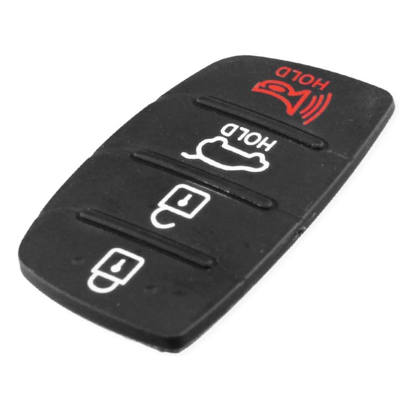Auto si Moto - Electronice auto - Accesorii electronice auto - Membrana Cauciuc Butoane Cheie Auto 4 Butoane Compatibila Hyundai Tucson, Santa Fe, ix45, Sonata, i40 – Pad Inlocuire - Infinity.ro