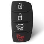 Auto si Moto - Electronice auto - Accesorii electronice auto - Membrana Cauciuc Butoane Cheie Auto 4 Butoane Compatibila Hyundai Tucson, Santa Fe, ix45, Sonata, i40 – Pad Inlocuire - Infinity.ro