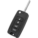 Auto si Moto - Electronice auto - Accesorii electronice auto - Carcasa Cheie Auto Techstar tip Flip cu 4 butoane, Compatibila Jeep Renegade, Compass, Patriot, Liberty 2014–2021, Fiat - Infinity.ro