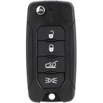 Auto si Moto - Electronice auto - Accesorii electronice auto - Carcasa Cheie Auto Techstar tip Flip cu 4 butoane, Compatibila Jeep Renegade, Compass, Patriot, Liberty 2014–2021, Fiat - Infinity.ro