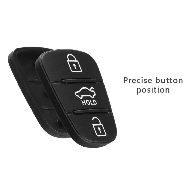 Auto si Moto - Electronice auto - Accesorii electronice auto - Membrana Cauciuc Cheie Auto cu 3 Butoane – Compatibila Hyundai i10, i20, i30, ix35, Kia Ceed, Rio, Sportage, Venga - Infinity.ro