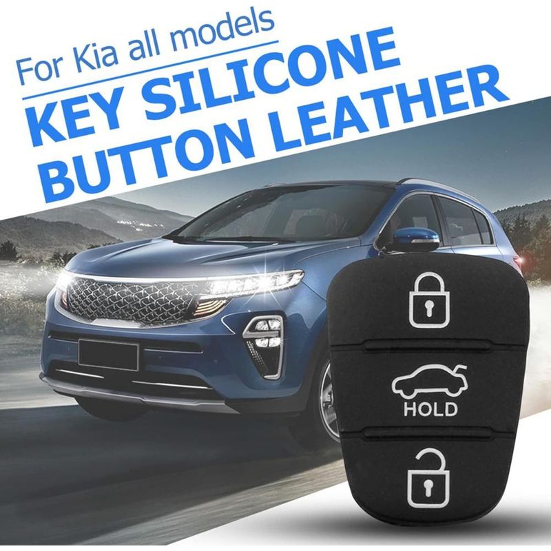 Auto si Moto - Electronice auto - Accesorii electronice auto - Membrana Cauciuc Cheie Auto cu 3 Butoane – Compatibila Hyundai i10, i20, i30, ix35, Kia Ceed, Rio, Sportage, Venga - Infinity.ro