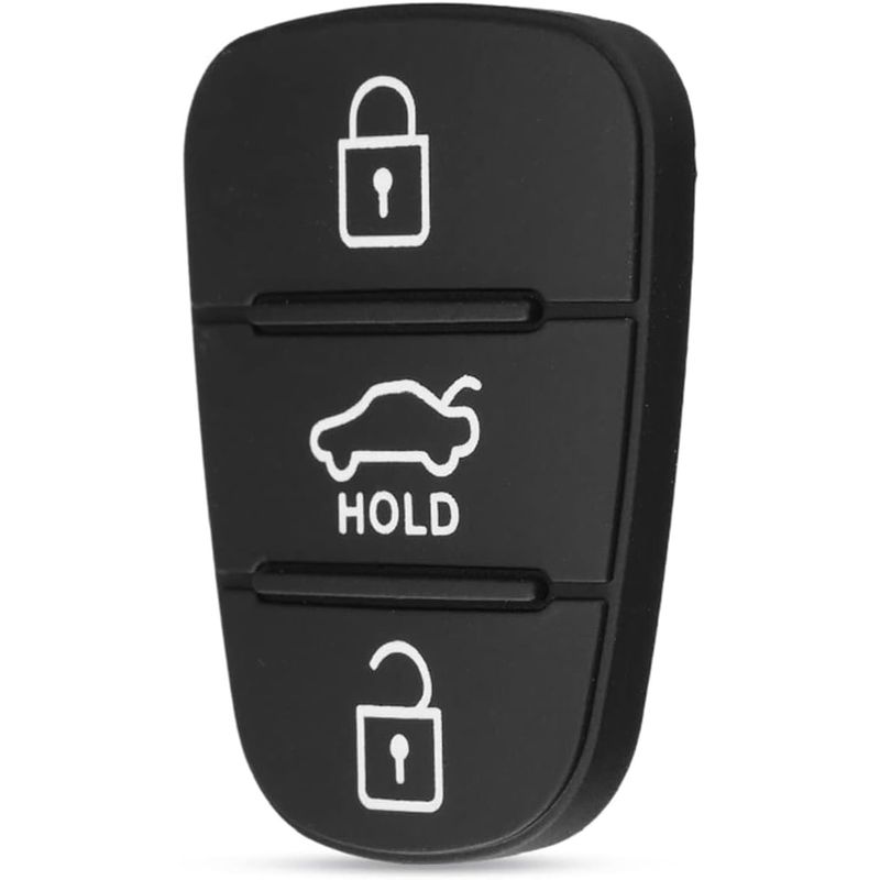 Auto si Moto - Electronice auto - Accesorii electronice auto - Membrana Cauciuc Cheie Auto cu 3 Butoane – Compatibila Hyundai i10, i20, i30, ix35, Kia Ceed, Rio, Sportage, Venga - Infinity.ro
