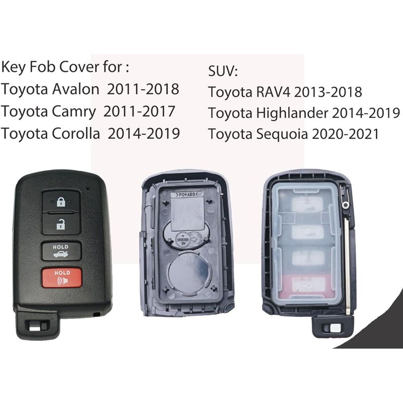 Auto si Moto - Electronice auto - Accesorii electronice auto - Carcasa Cheie Auto Techstar cu 4 butoane, Compatibila Toyota Camry, Corolla, RAV4, Highlander, Avalon – FCC HYQ14FBA - Infinity.ro